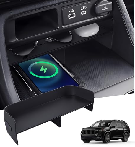 Center Console Organizer for Honda Pilot 2026 2025 2024 2023 & Passport 2026 Interior Accessories, Armrest Storage Box Insert Tray Secondary Divider for 2023-2026 Pilot & 2026 Passport, Black - style: 7) Fits for Honda Pilot 2023-2026 & Passport 2026