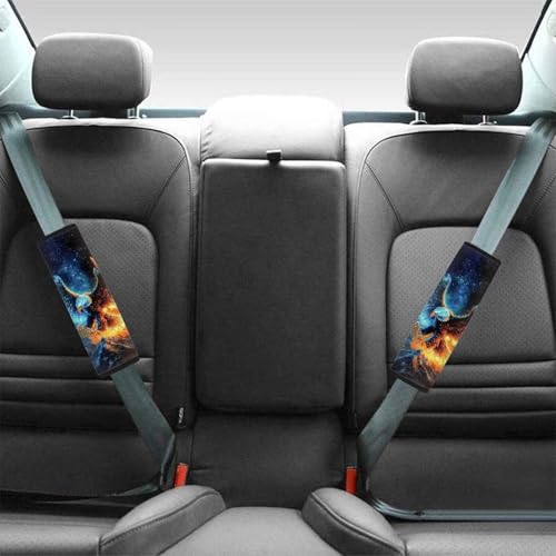 Fashion Eagle Car Seat Belt Pad Cover Soft Universal Car Seat Belt Pads Cover Anti-Slip Shoulder Strap Protect Interior Automotive for Most Vehicle, SUV, Truck, Cars - color: Fashion Eagle
