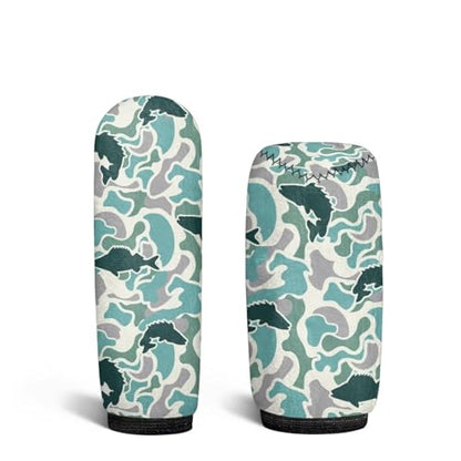 Handbrake and Gear Shift Knob Cover 2 Piece Automobile Hand Brake Cover Car Interior Accessories - color: Fish Camo Print
