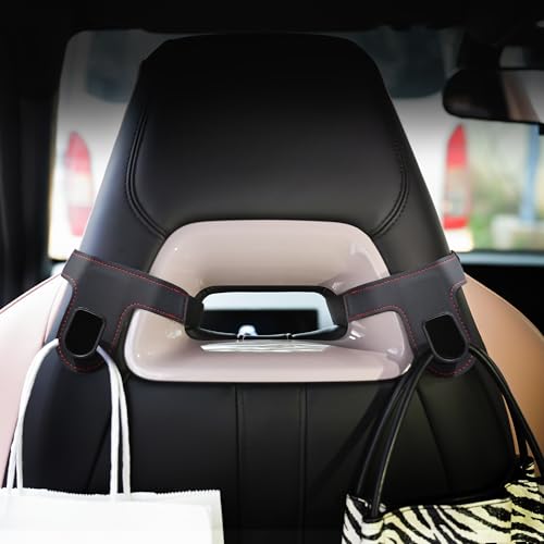 JEYODA Car Hooks for Sport Seats,Car Hooks for Purses and Bags,Car Seat Back Organizer,Car Rear Row Hook,Universal Hidden Multifunctional Headrest Hooks for Car,Home (Black)