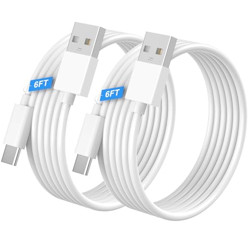 2Pack Car Carplay Cable for iPhone 16 15 Pro Max 15 Plus Charger Cord,6FT [Apple MFI Certified] USB A to USB C Cable Car Play Adapter Cord Fast Charging for iPhone 17 16 Pro Max 15 16 Plus,iPad - color: White-2PCS/TPE/6FT