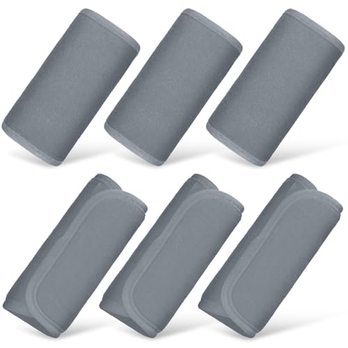 Riakrum 6 Pieces Car Seat Strap Pads Covers for Baby Kids, Carseat Strap Covers Shoulder Pads, Soft Seat Belt Cover for Infant Stroller Safety Belt Cushion for Boy and Girl, 2.4 x 5.7 Inches(Gray) - color: Gray