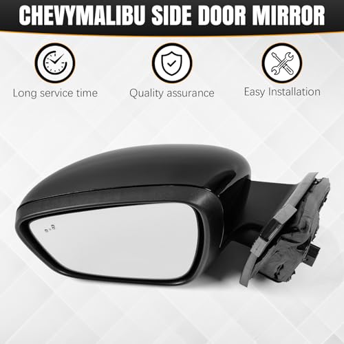 Left Side Mirror Replacement Compatible with Ford Escape 2020 2021 2022 2023 Power Adjustable Heated with Blind Spot Rear View Mirror Driver Side 7Pins