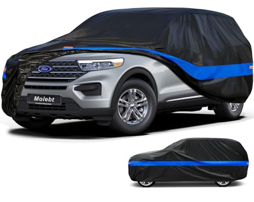 SUV Car Cover Waterproof All Weather for Automobiles, Universal Fit Ford Explorer, Jeep Grand Cherokee, Toyota Highlander, BMW x5, Lexus RX, Honda Pilot etc.(191-201 inch) - color: 2-SUV car cover, size: 2-For SUV Jeep 191 to 201 inch