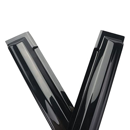 Window Visor with 2009-2014 Honda FIT 4 Door Rain Guards Outside Mount Sun Rain Wind Guards Window Visors for Cars, Vent Deflector 4 pcs 94129 - size: 2009-2014 Honda FIT