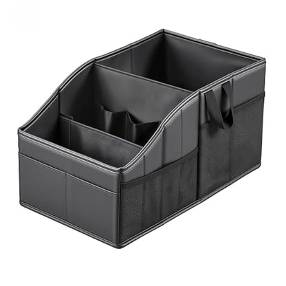 WHHMK Car Storage, Sturdy Leather Car Backseat Organizers, Support Up to 33 LB of Weight Automotive Front Seat Organizer, Floor Organizer and Storage Used for SUV Truck Toy Snack Water Bottle Holder