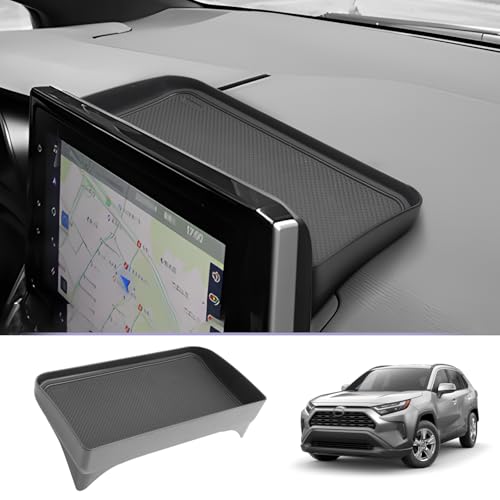 LUWU 2025 RAV 4 Dashboard Storage Tray Compatible with Toyota RAV 4 2019-2022 2023 2024 2025 Center Console Display Box Hidden Tray Behind Screen 2025 RAV 4 Accessories - color: 2019-2025 RAV 4 Dash Tray