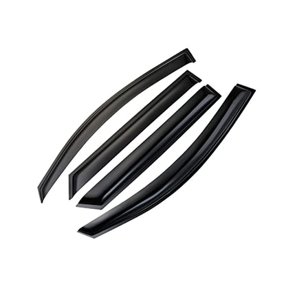 Tape-On Side Window Visor Deflectors Rain Guards Designed for Hyundai Tucson 2016-2021 SE SEL Value Limited Sport Ultimate 94457 - size: 2016-2021 Hyundai Tucson