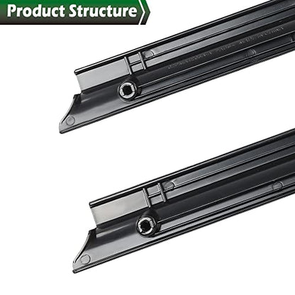 GRAND ORANGE Door Sill Scuff Plate Protector Pair Compatible with Ford Ranger Extended Cab & Regular Cab 1992-2011 Left and Right Black F57Z1013208A - size: Fit Ford Ranger Extended & Regular Cab 1992-2011