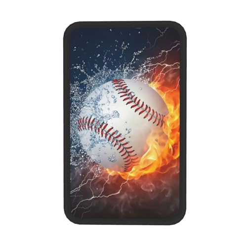 Baseball Auto Center Console Cover Universal Car Armrest Pad Waterproof Women Men Automotive Interior Accessories for Most Vehicle SUV - color: Baseball