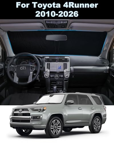 2026 Upgrade Front Windshield Sunshade fit for Toyota 4Runner 2010-2026 Reflector Foldable Car Shade Automotive Windshield Sunshades for Toyota 4Runner Windshield Sun Shade |Keeps Your Vehicle Cool| - size: Fit for Toyota 4Runner 2010-2026