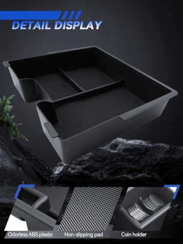 for Model 3 Center Console Organizer Armrest Tray Middle Storage Box Insert Container Durable ABS Plastic Accessories 2024 2025 - size: for 2022-2026 Hummer EV