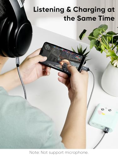 CableCreation USB C to 3.5mm Audio Cable with USB Charging Cable, Car Aux Cable, Type C to Aux Jack Headphone Car Stereo with 18W Charge for iPhone 16 15 Pro Max Plus, Galaxy S24/S23+, Pixel 9/8/7+ - style: USB C+3.5mm Audio+USB C Charging