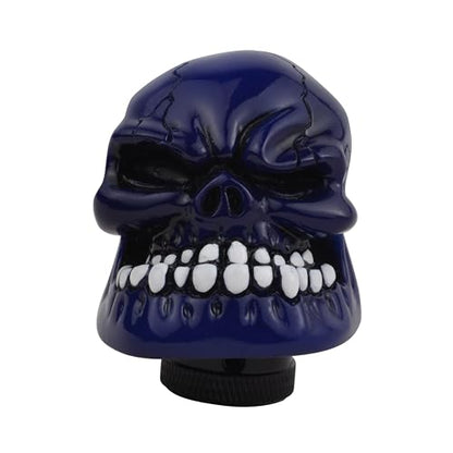 Blue Skull Manual Automatic Gear Shift Knobs - color: Blue2