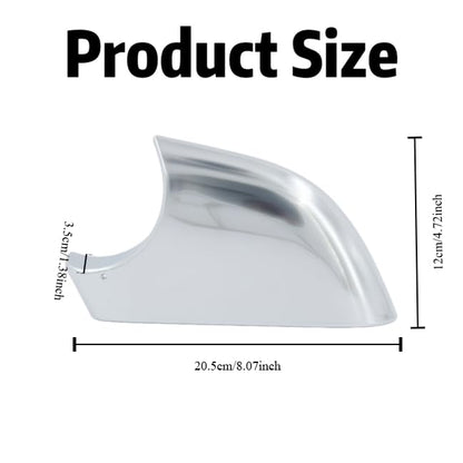 fit For Tesla Model 3 Front Wing Mirror Cover Holder Lower Tray 2017-2025，chrome matte left driver Side Mirror Bottom Cover Replacement for Tesla Model 3 Wing Repair(left） - size: Model 3 Left Side Chrome