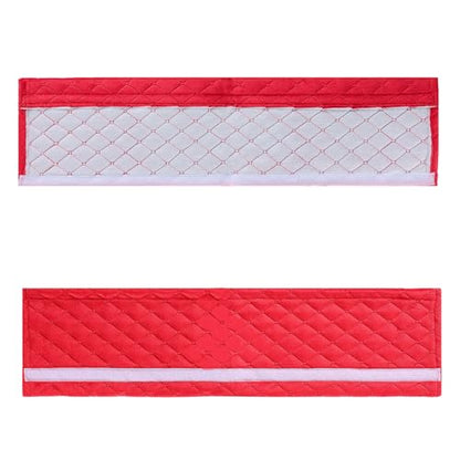 Amooca Soft Automotive Seat Belt Cover Seatbelt Shoulder Pad Neck Protector Cushions Universal Fit SUV Trucks Backpack Red Extra Long 19.7in - color: Red, size: 19.7in-1pc