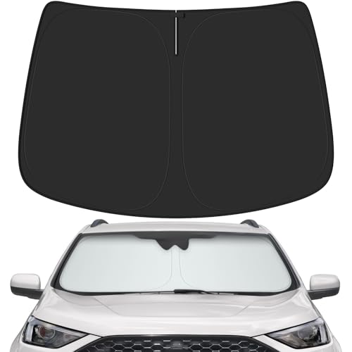 Car Windshield Sun Shade for Ford 2015-2024 Edge Accessories (OEM Design) Reflective Foldable Heat Insulation Sunshade for Ultimate Protection - size: for Ford 2015-2024 Edge