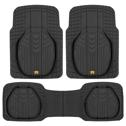 Cat Car Floor Mats for Trucks, Cars - Reservoir Deep Dish All-Weather Car Mats, Waterproof Automotive Floor Liners for Cars Trucks SUV, Universal Car Accessories, Black - style: Deep Dish Reservoir