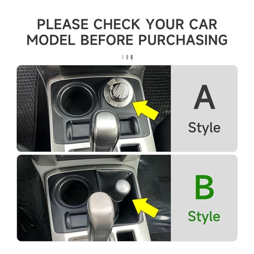 Car Cup Holder ABS Sticker Carbon Fiber Decal Cover Interior Trim Accessories for Toyota 4Runner SUV 2010-2025 Black （B） - color: Cup Holder B