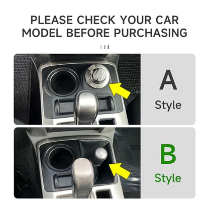 Car Cup Holder ABS Sticker Carbon Fiber Decal Cover Interior Trim Accessories for Toyota 4Runner SUV 2010-2025 Black （B） - color: Cup Holder B
