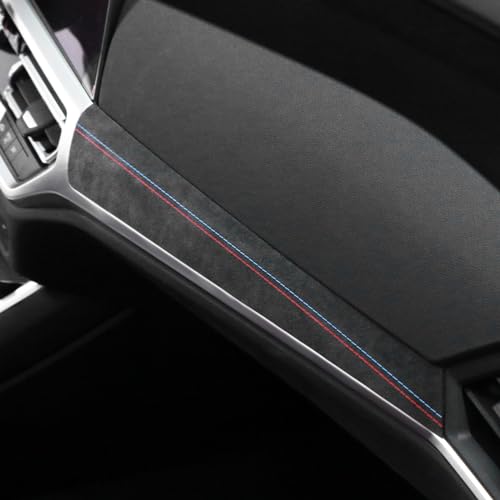 Betterhumz Car Central Instrument Dashboard Cover Trim Compatible with BMW G20 G28 G42 G23 3 4 Series 318i 320i 330i M340i 2020-2023 Car Interior Accessories for Alcantara Style A - size: Suede A