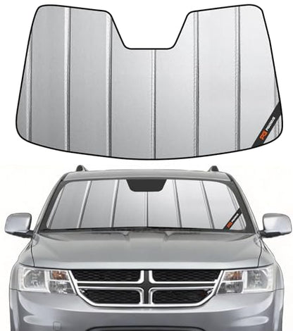 Pigenius Windshield Sun Shade for Dodge Journey 2009-2020 Custom Front Window Sunshade - Safeguard - color: Gray, size: 2009-2020 Journey