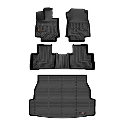 Binmotor-All Weather Floor Mats Cargo Liner for 2019-2024 2025 Toyota RAV4 Hybrid (Only Hybrid Models), Heavy Duty Car Trunk Mat Floor Liners for RAV4 Accessories-Black - style: 8) Car Mats for Toyota RAV4 Hybrid (2019-2025)