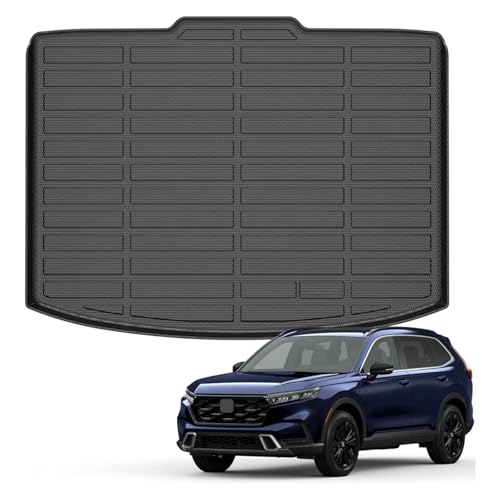 Auxko All Weather Cargo Liner Fit for Honda CRV 2023 2024 2025 2026 (Non Hybrid) Lowest Position TPE Rubber Liners CRV Accessories All Season Guard Odorless Anti-Slip Cargo Mat Black - size: crv gas|2023-2026|lower cargo mat