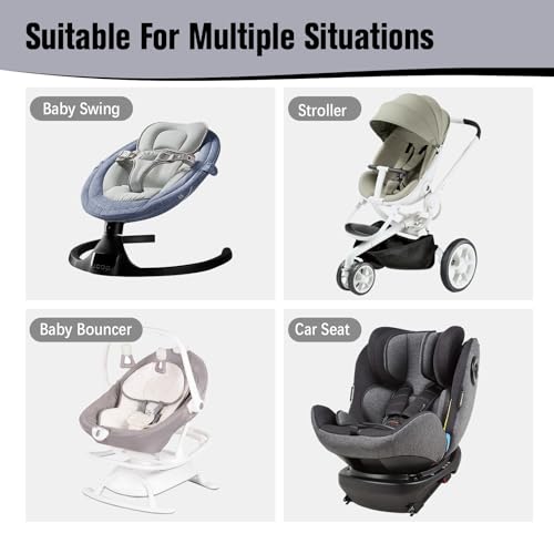 KAKIBLIN Baby Travel Pillow for Head and Neck, Upgraded Baby Support Pillow, Baby Neck Pillows for Car Seat,Pushchair,Travel, Grey - color: Grey