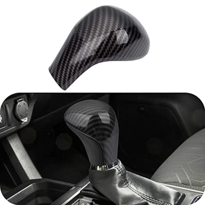 Sport Style Carbon Fiber Print Auto Gear Shift Knob Cover Trim for Toyota Highlander 2014-2019/ Tacoma 2016-2022 Accessories - color: D