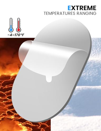 eSamcore Enlarged [3.22" X 2.16"] 2 Pack Single-Sided 3M VHB Adhesive Pad with Loop Strip Replacement Only Compatible with Magsafe Car Mount Detachable【#253】 - size: Enlarged