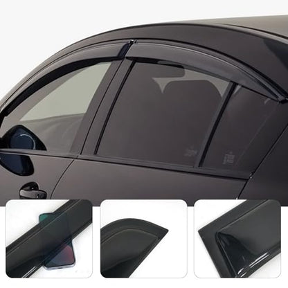 4Pcs Window Visors Vent Deflectors for Lexus RX350 RX450h 2010-2015 Tape-on Rain Guards Shade - size: RX350 RX450h 2010-2015