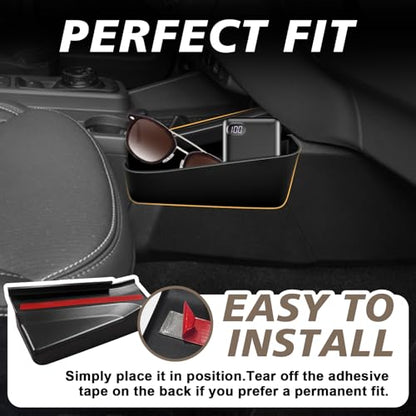 Muslogy for 2022 2023 2024 2025 2026 Maverick Center Console Shifter Storage Box ABS Material Console Side Organizer with Stronger Tape Compatible with Ford Maverick 2022-2026 (Only Passenger Side) - size: Passenger Side Organizer (2022-2026)