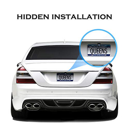Pixelman Universal Car Rear View Camera License Plate Bracket, Upgraded Full Stainless Steel Backup Camera Mount, Dash Cam Mirror Accessory, Only Installation Holder