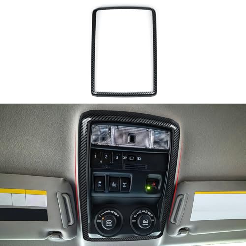 Car Carbon Fiber Decal Reading Light A ABS Sticker Cover Interior Trim Accessories for Toyota 4Runner SUV 2010-2025 Black - color: Reading Light a