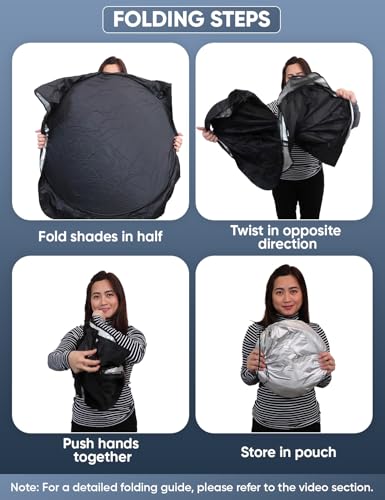Autovir Windshield Sun Shade Fit for 2019-2024 2025 2026 Toyota RAV4 Sun Shade, Front Window Sun Visor, UV Protection, Heat Blocker, Foldable Car Accessories - size: For Toyota RAV4 2019-2026