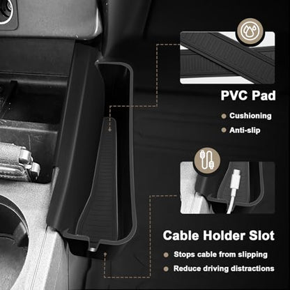 Muslogy for 2022 2023 2024 2025 2026 Maverick Center Console Shifter Storage Box ABS Material Console Side Organizer Left & Right 2PCS Set Compatible with Ford Maverick 2022-2026 - size: Console Side Organizer 2 PCS