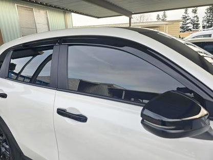2023-2026 Tape-On Rain Guards for Honda HR-V Side Window Visor Deflectors LX EX-L Sport Smoke Tinted HRV Vent Shade Protectors 2024 2025 - size: For Honda Hr-v 2023-2026