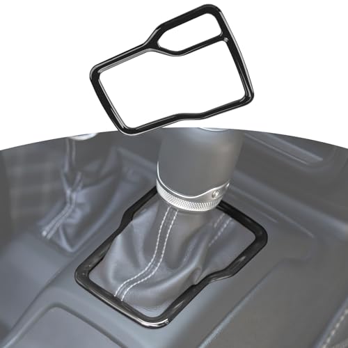 RT-TCZ for Wrangler JL Black Gear Shift Trim Cover Frame for Jeep Wrangler JL JLU Gladiator JT 2018-2024 Black Interior Accessories - color: Black