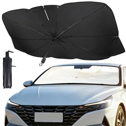 Upgrade Windshield Sun Shade Umbrella, Foldable Car Sun Shade Windshield, Block Sunlight and Heat, Keeping Interior Cool, Protecting Upholstery (Medium) - size: Medium