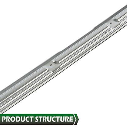 GRAND ORANGE Door Sill Plates w/Hardware Pair Compatible with GMC Chevy C10 C20 C30 K10 K20 K30 Truck 1967 1968 1969 1970 1971 1972, 28864, Chrome Door Sill Plates Guards Accessories - size: Fit Chevy GMC C10 C20 1967-1972