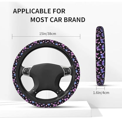 Butterfly Purple License Plate Frames 2pc Butterfly Purple License Plate Frames Butterflys Steering Wheel Cover Steering Wheel Cover Cars Aluminum with Fits Standard Us Ca Vehicles - color: Butterfly Purple