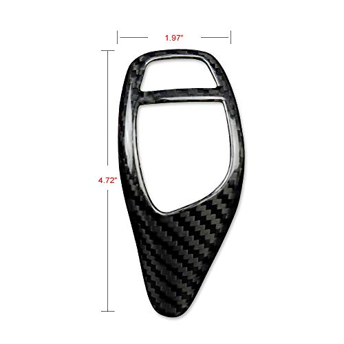 AIRSPEED Carbon Fiber Car Gear Shift Knob Cover Interior Trim for BMW F20 F21 F22 F23 F30 F32 F33 F34 F35 F36 F06 F12 F13 F25 F26 F15 F16 I8 Accessories - style: Style C