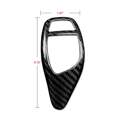AIRSPEED Carbon Fiber Car Gear Shift Knob Cover Interior Trim for BMW F20 F21 F22 F23 F30 F32 F33 F34 F35 F36 F06 F12 F13 F25 F26 F15 F16 I8 Accessories - style: Style C
