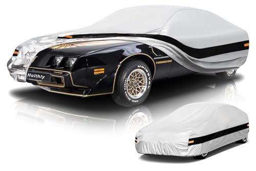 10 Layer Coupe Car Cover Waterproof All Weather for Automobiles,100% Waterproof Outdoor Car Covers Rain UV Protection.Custom Fit for Dodge Challenger,Ford Thunderbird,Pontiac Firebird,etc - color: Silver, size: A5-1-See vehicle size chart