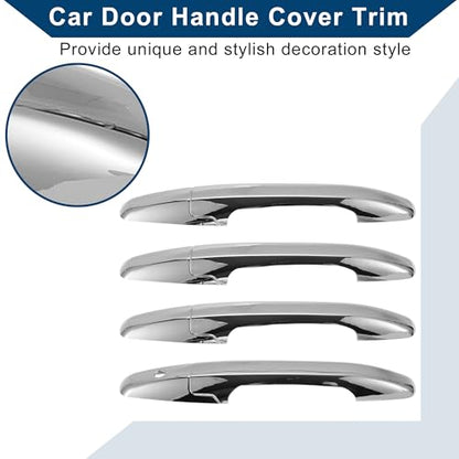 Car Door Handle Cover Trim for Honda Civic 2006-2011 |Side Door Handle Cover| Durable| 1 Set Silver Tone - color: Silver Tone