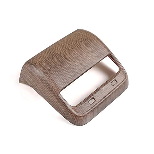 Rear Air Outlet Vent Trim Cover, Rear Air Condition Vent Cover Trim, Rear Center Console Air Vent A/C Cover Trim for Tesla Model 3/Y 2017-2023 (Wood Grain) - color: Pear Wood Texture