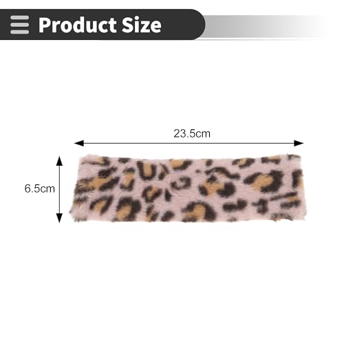 Pink Seat Belt Cover Pad Plush 23.5cm Seatbelt Strap Cushion Shoulder Padding 1Pair - color: Pink