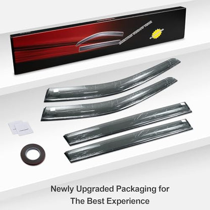 Rain Guards Compatible with Subaru Outback 2020-2024 2025 Side Window Deflectors Window Rain Guards Out-Channel Guard Deflector Vent Visor-4pcs - style: Subaru Outback 2020-2025