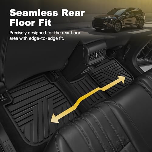 All Weather Floor Mats Custom Fit for Mazda CX-5 2017-2025 Waterproof Heavy Duty Anti-Slip Car Mats, 1st & 2nd Row Full Black